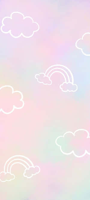 Pastel Sky og Regnbue Baggrund — Oppo Find N3 Wallpapers