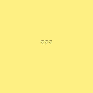 Pastelgul æstetik med hjerter — Pastelgul æstetik Wallpapers