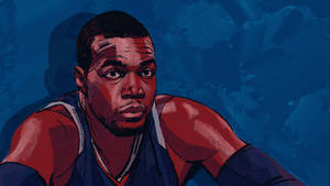 Paul Millsap tegneseriekunst wallpaper — Dæmpet Wallpapers