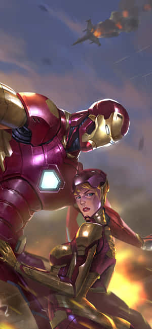 Pepper Potts står modigt — iPhone 12 Pro Wallpapers