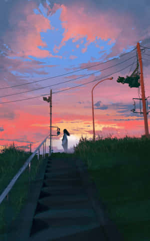 Anime solnedgang — RedMagic Tablet Wallpapers