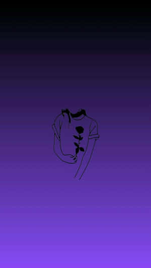 Æstetisk lilla baggrund — Gradient Wallpapers