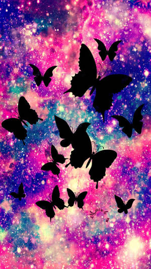 Pigeagtig galakse — Æstetisk mønster Wallpapers