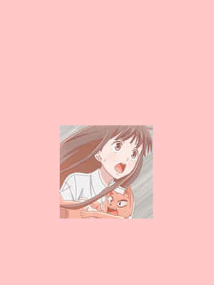 Pink Minimalistisk Tohru Honda Fruits Basket Anime