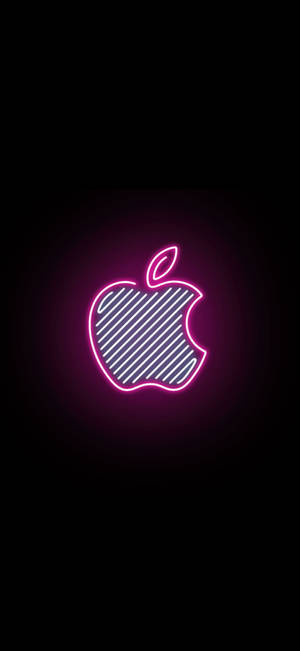 Pink Neon Æstetisk iPhone Logo — iPhone 14 Wallpapers