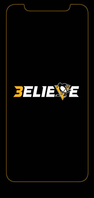 Pittsburgh Penguins believe logo baggrundsbillede — iPhone 14 Plus Wallpapers