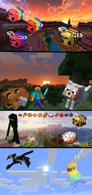 Pixel 3xl Minecraft Baggrund — Vivo T5x Wallpapers