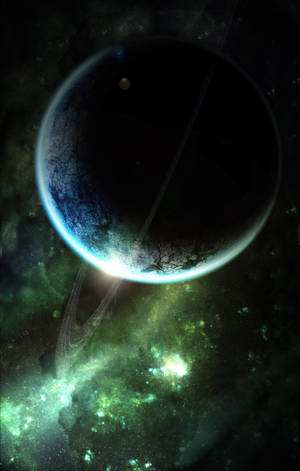 Planeten Saturn i det ydre rum tapet — Galaxy Tab S10 Ultra Wallpapers