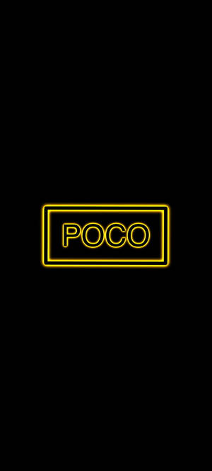 POCO X2 Gul Skrift — Honor GT Pro Wallpapers