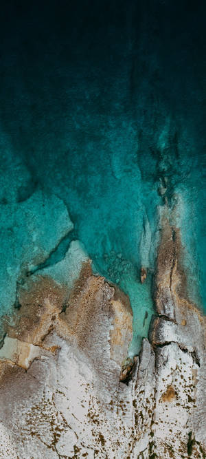 POCO X2 Luftfoto af Havet — Pixel 10 Wallpapers