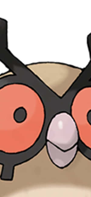 Pokemon Hoothoot ansigt tæt på — Tecno Spark 40 Pro Wallpapers