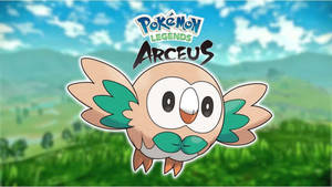 Pokémon Legends Arceus Rowlet baggrund — Pokemon legends arceus Wallpapers
