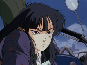 Politipige sød retro anime æstetik