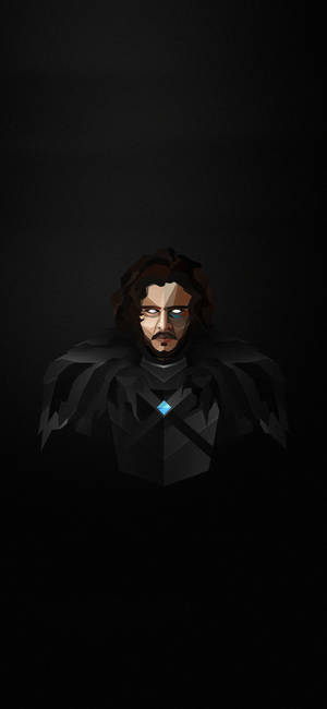 Polygon art Jon Snow wallpaper — iPhone 17e Wallpapers