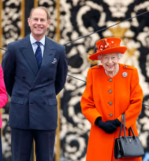 Prins Edward med Dronning Elizabeth II — Oppo Find N5 Wallpapers