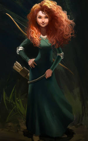 Prinsesse Merida fanart telefon tapet. — Redmi Pad 2 Pro Wallpapers