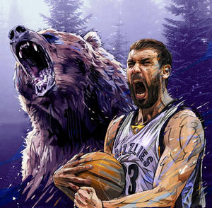 Marc Gasol og Grizz baggrundsbillede — Skumring Wallpapers