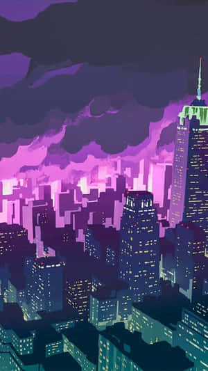 Promare 2019 Film Anime Bygning — Anime landskab GIF Wallpapers