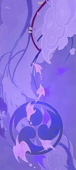 Raiden Shogun emblem wallpaper — iPhone 15 Pro Max Wallpapers
