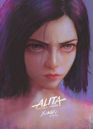 Rasende Alita: Battle Angel kunst wallpaper. — OnePlus Pad 4 Wallpapers