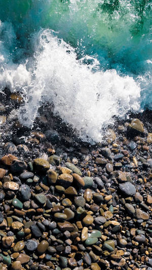 Realme 7 Pro Bølge og Kyst — Havbølger Wallpapers
