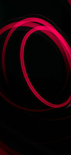 Red circles glowing wallpaper — iPhone 15 Wallpapers