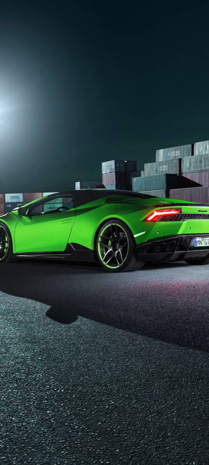 Redmi Note 10 Grøn Lamborghini Huracán — OnePlus Nord 4 Wallpapers