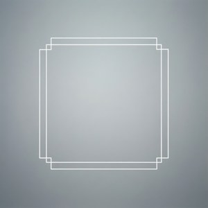 Simpelt hvidt firkantet rammehjørnebeslag overlay til minimalistiske baggrunde. — Pixel Watch 3 Wallpapers