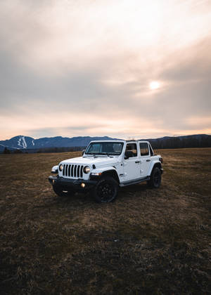 Ren hvid Wrangler Jeep tapet — Oppo Pad 5 Matte Display Wallpapers