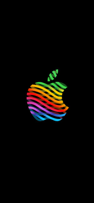 Retro Apple-logo — iPhone X Wallpapers