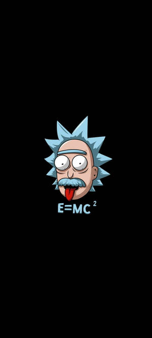 Rick And Morty Cool Einstein Plakat — Pixel 10 Pro Fold Wallpapers