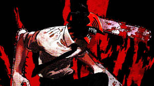 Rød Anime Chainsaw Man