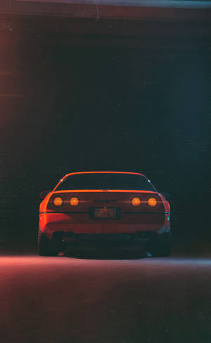 Rød C4 Corvette Portræt wallpaper — Galaxy Tab S10 Lite Wallpapers