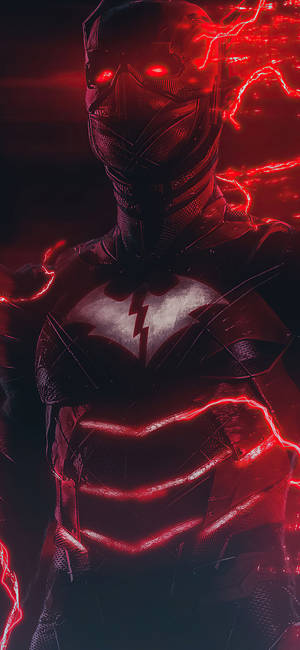 Rød Død glødende rød lyn tapet — iPhone 14 Plus Wallpapers