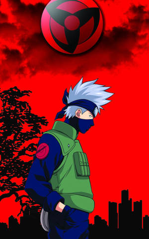 Rød kunst cool Kakashi — Xiaomi Pad Mini Wallpapers