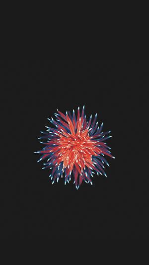 Rød og blå organisme iPhone SE — iPhone Se Wallpapers
