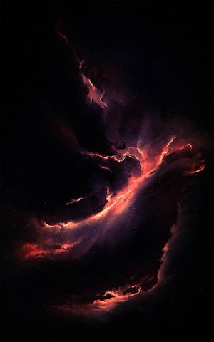 Rød tordensky Oled iPhone — Galaxy Tab Active5 Pro Wallpapers