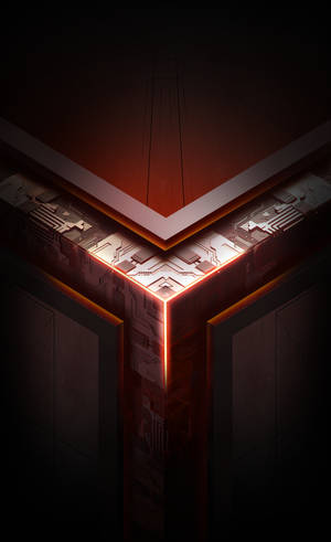 Rødt tema Asus ROG telefonlogo tapet — Galaxy Tab S10 Ultra Wallpapers
