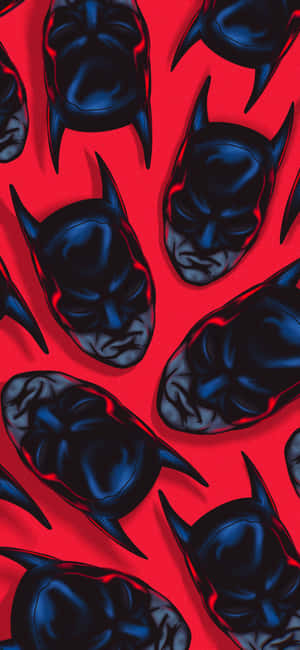 Rødt Batman-logo — Vivo V60 Wallpapers