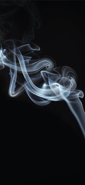 Røg På Sort Apple Iphone Baggrund — iPhone 16 Wallpapers