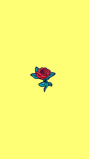 Rose ikon sød pastelgul æstetik — Pastelgul æstetik Wallpapers