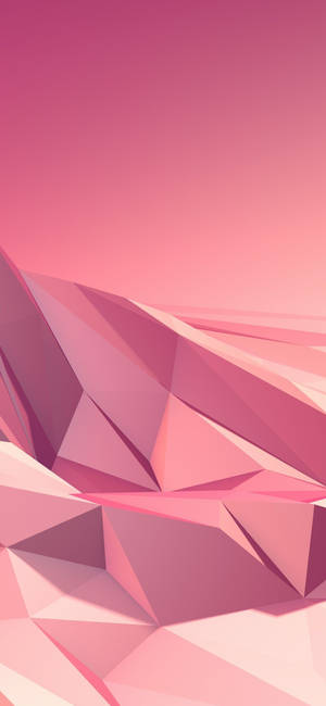 Roseguld geometriske former tapet — ROG Phone 9 Wallpapers