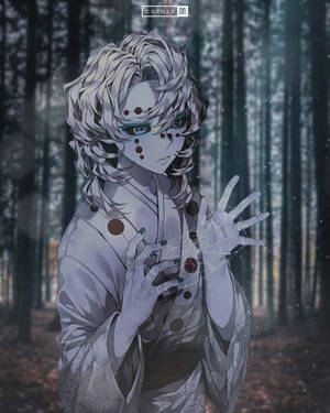 Rui Demon Slayer i skoven tapet