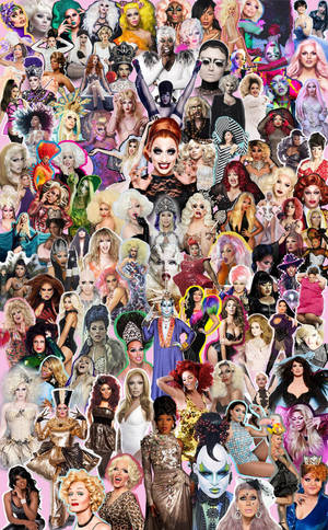 RuPaul's Drag Race collage mobilbaggrund. — Redmi Pad 2 Pro Wallpapers