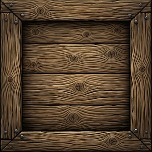 Rustik vektor træramme med åremønster og søm detaljer, bondegårdsstil. — Pixel Watch 4 Wallpapers