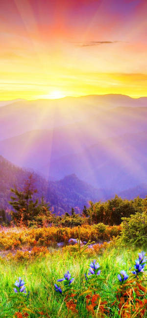 Samsung Galaxy S22 bjerglandskab tapet — Samsung galaxy Wallpapers
