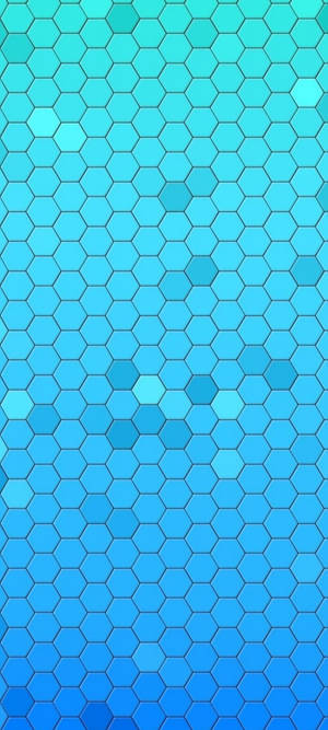 Samsung S21 Ultra Blå Honeycomb Baggrund