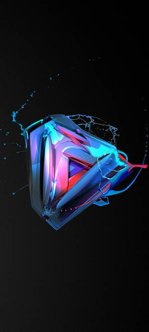 Samsung S21 Ultra Iridescerende Trekant Baggrund — Pixel 9 Wallpapers