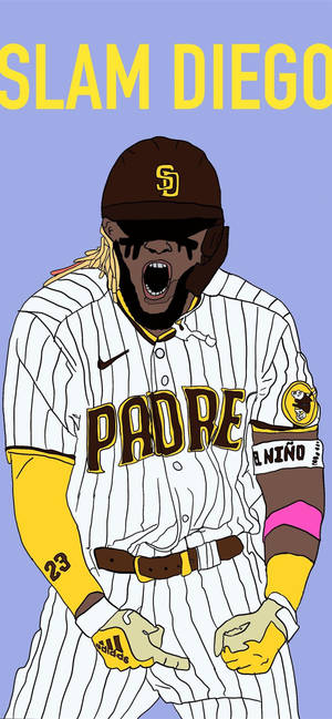 San Diego Padres Tatis Jr. Kunst tapet — iPhone 17 Pro Max Wallpapers