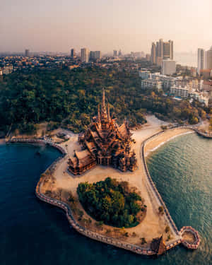 Sanctuary Of Truth ved havet — Hav Wallpapers